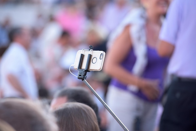 Selfie-Fernbedienung auf dem Handy