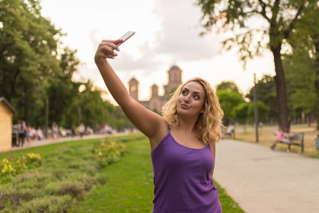 Selfie en el parque