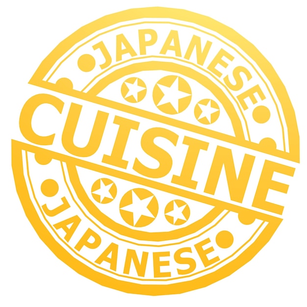 Foto sello de cocina japonesa