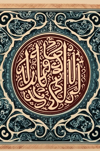 sello de correos de impresión heliogravura de la caligrafía árabe