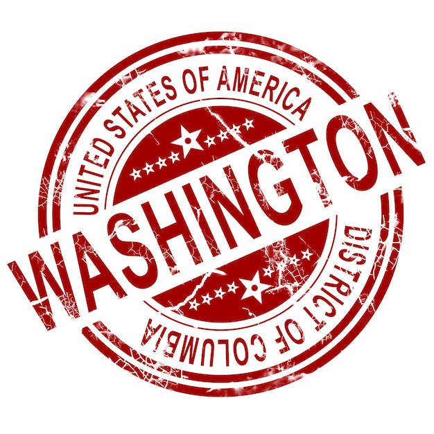 Sello de Washington con fondo blanco