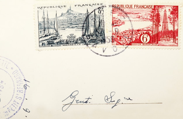 Foto sellos antiguos y sellos postales