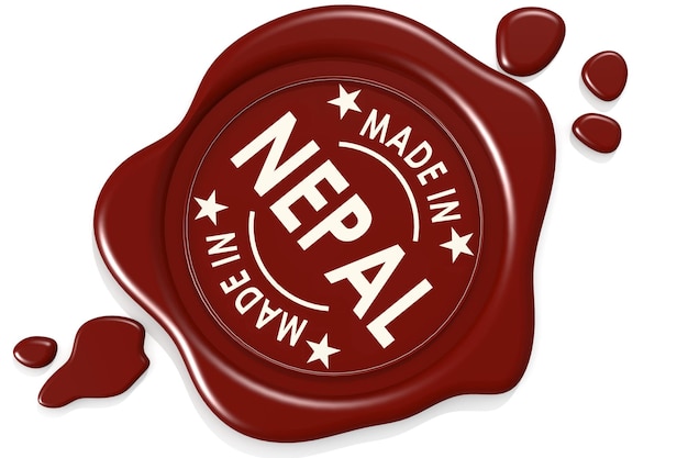 Selo de etiqueta de Made in Nepal