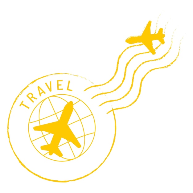 Selo de viagem efêmero adesivo png fundo transparente