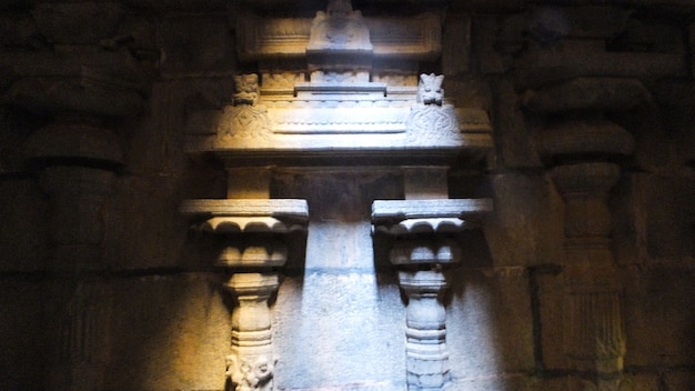 Seltenes Licht am Tempel