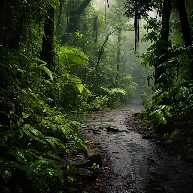 Selva Amazónica Selva Profunda Lloviendo