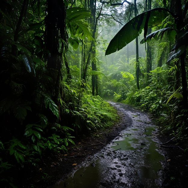 Selva Amazónica Selva Profunda Lloviendo