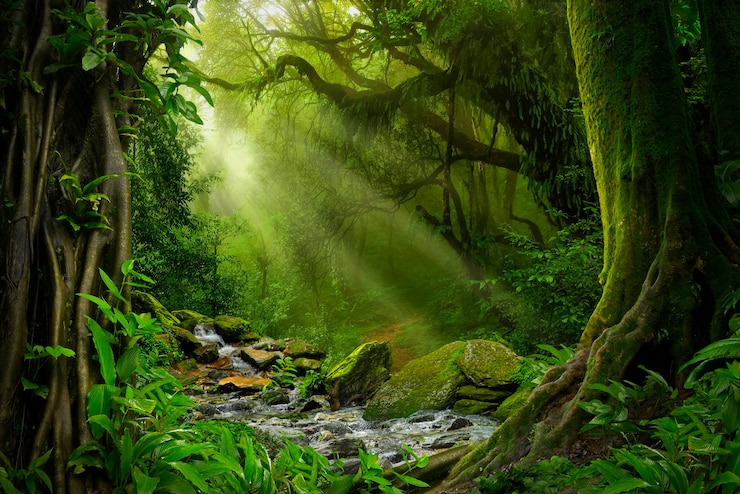 Foto selva tropical do sudeste asiático