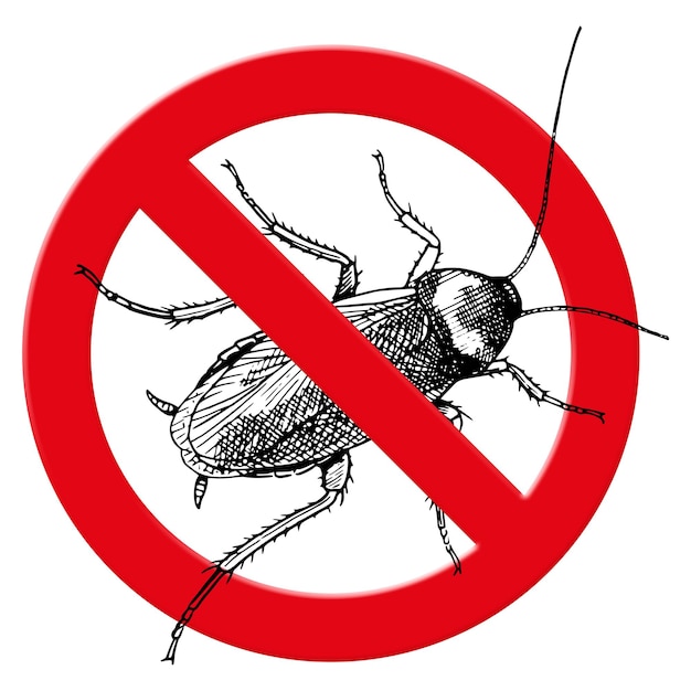 Sem barata png clip art sinal proibido em fundo transparente