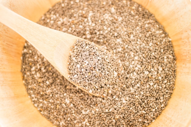 Sementes de chia orgânicas cruas superiores