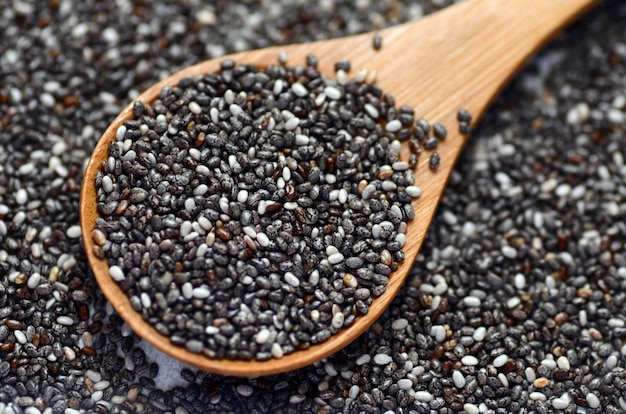 Sementes de chia orgânicas cruas