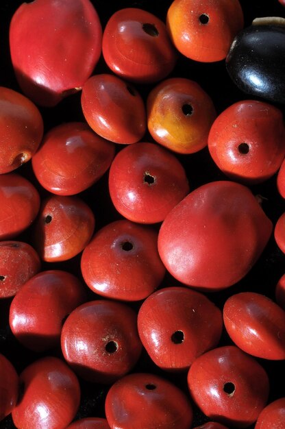 Sementes redondas coloridas prontas para fazer joias artesanais