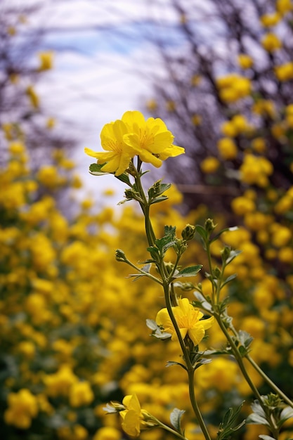 Semilla oleaginosa en flor