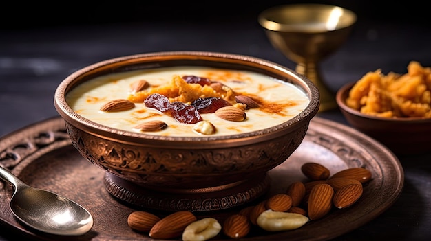 Semiya payasam o sewai Khir o seviyan Kheer es una variación de comida dulce india 8