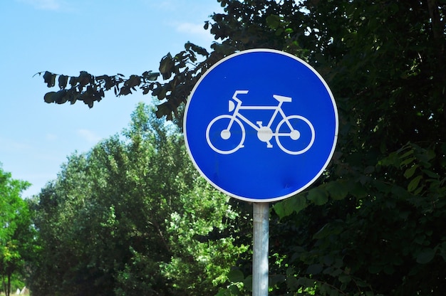 señal de bicicleta