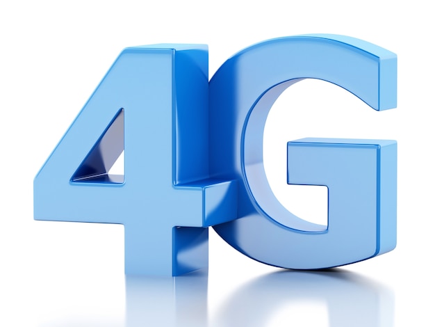 Señal inalámbrica 4G LTE. Concepto de tecnología