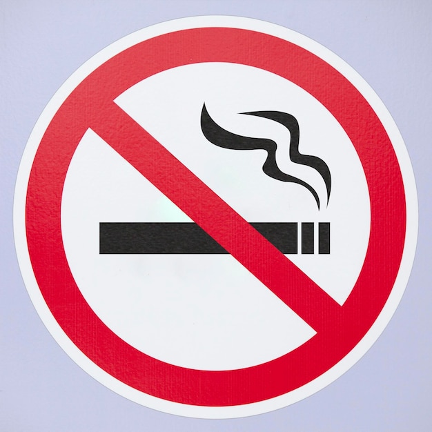 Foto señal de no fumar
