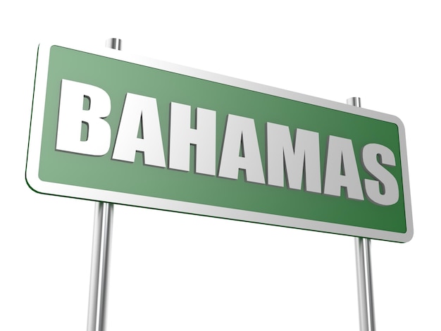 Señal de tráfico de Bahamas