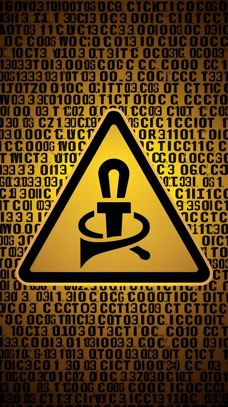 Foto las señales de advertencia para ser consciente de los peligros de ser hackeado por hackers los virus de malware de internet son des