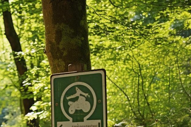 Foto señales de entrada a un sendero de senderismo