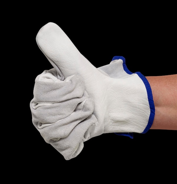 señalización de mano con guantes