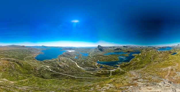 Senderismo en el Parque Nacional de Jotunheimen en Noruega Montaña Synshorn