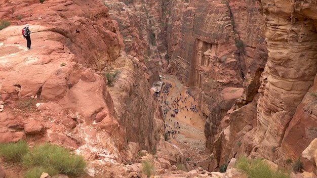 Sendero Al Khubta en Petra Jordania Sitio del Patrimonio Mundial