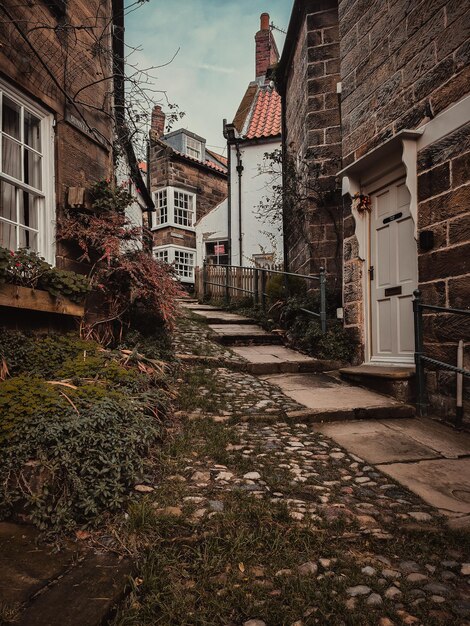 Un sendero entre las casas