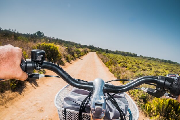 Sendero en bicicleta por Ibiza