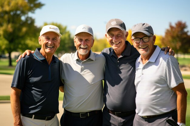 Senioren auf dem Golfplatz