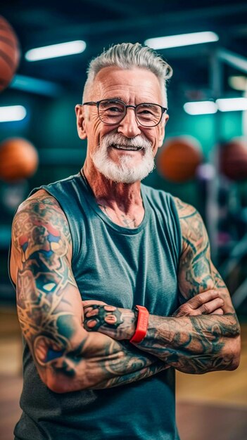 Senioren mit ewiger Energie trotzen dem Alter durch von KI generierte Sportarten