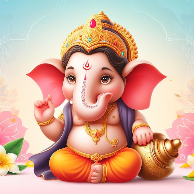 Foto señor ganesha feliz ganesha chaturthi