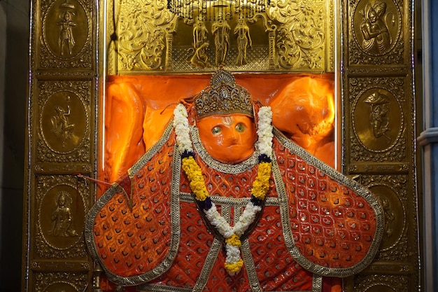 Señor Hanuman Dios en templo hindú