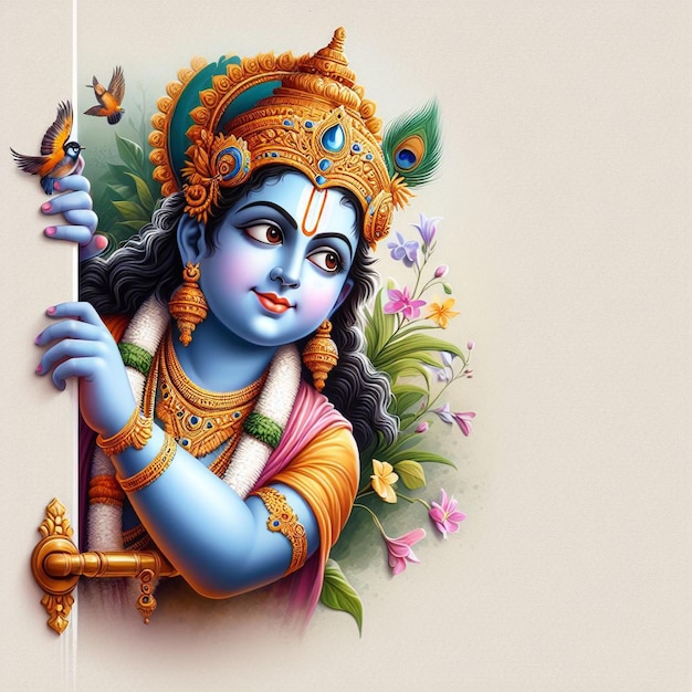 El Señor Krishna Janmashtami El fondo de la imagen