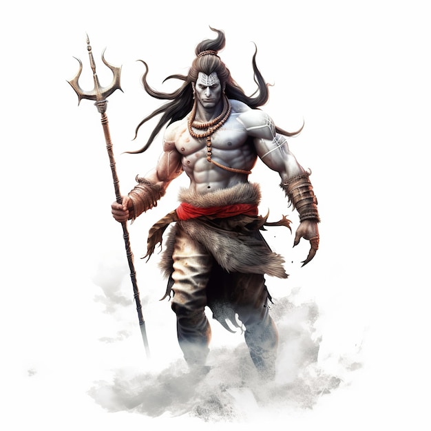 Foto el señor shiva maha shivratri har har mahadev generativo ai