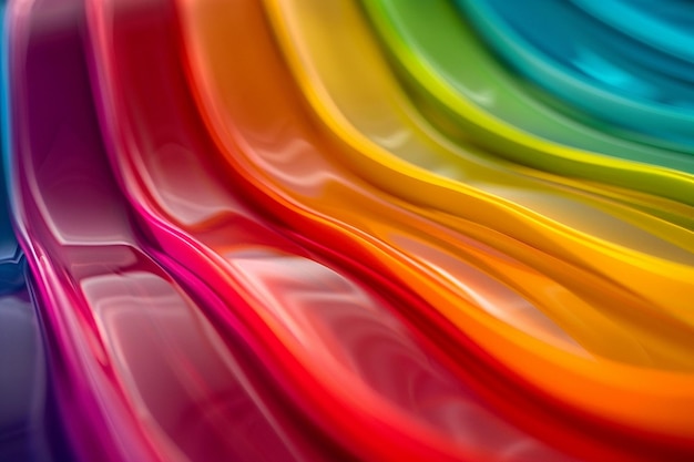 una sensación de movimiento y fluidez Los colores utilizados son principalmente tonos de azul y verde Ai foto