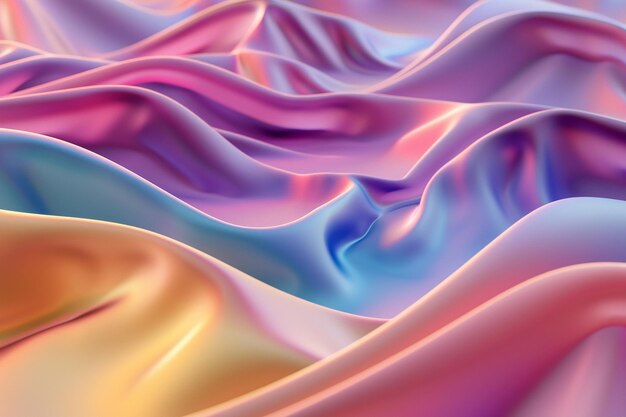 una sensación de movimiento y fluidez Los colores utilizados son principalmente tonos de azul y verde Ai foto