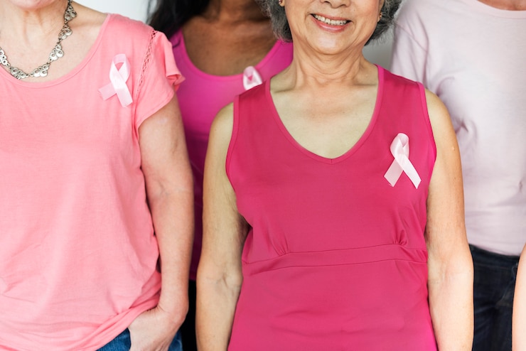 Foto sensibilización para mujeres con cáncer de mama.