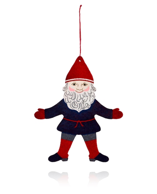 Foto senti o papai noel na árvore de natal gnome