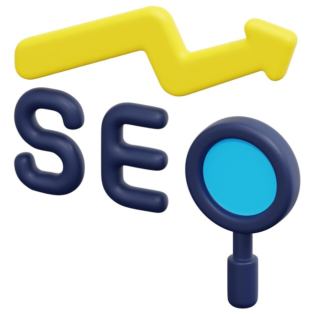 seo 3d-render-symbol-illustration