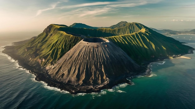 Foto seongsan ilchulbong ilha de jeju coreia do sul