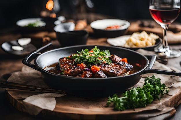 Separando a arte da comida deliciosa de todos os ângulos AI gerou a melhor foto