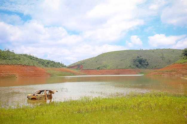 sequía de presas por falta de lluvias en brasil