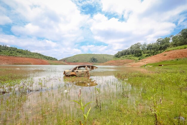 sequía de presas por falta de lluvias en brasil