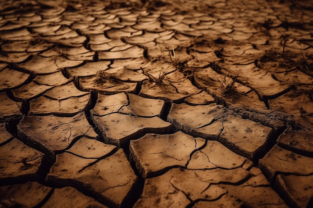 Sequía el problema del futuro del planeta escasez de agua calor calentamiento global Efectos del cambio climático como desertificación y sequías áridos árboles muertos deshidratados