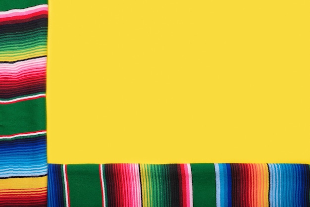 Serape auf gelbem Hintergrund Cinco de Mayo Hintergrund