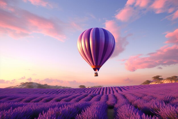 Foto la serena belleza de un globo aerostático a la deriva ov 00686 02