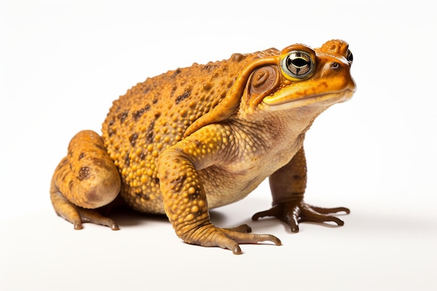 Serenade des winzigen Tenorbraunen Frosches auf schneebedeckter Leinwand auf einer weißen oder klaren Oberfläche PNG durchsichtiger Hintergrund