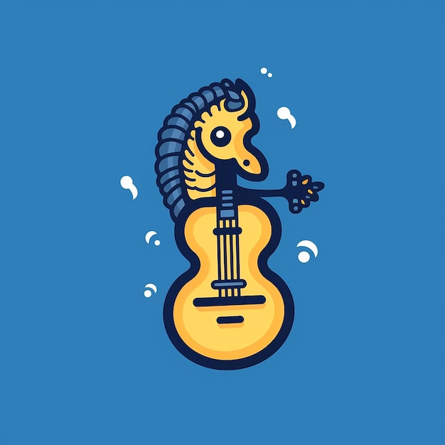 Foto serenading_seahorse_seahorses_spielen_einer_kleinen_gitarre_mo