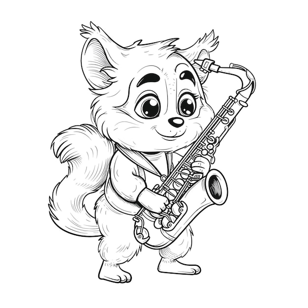 Serenata musical para saxofón de lémur